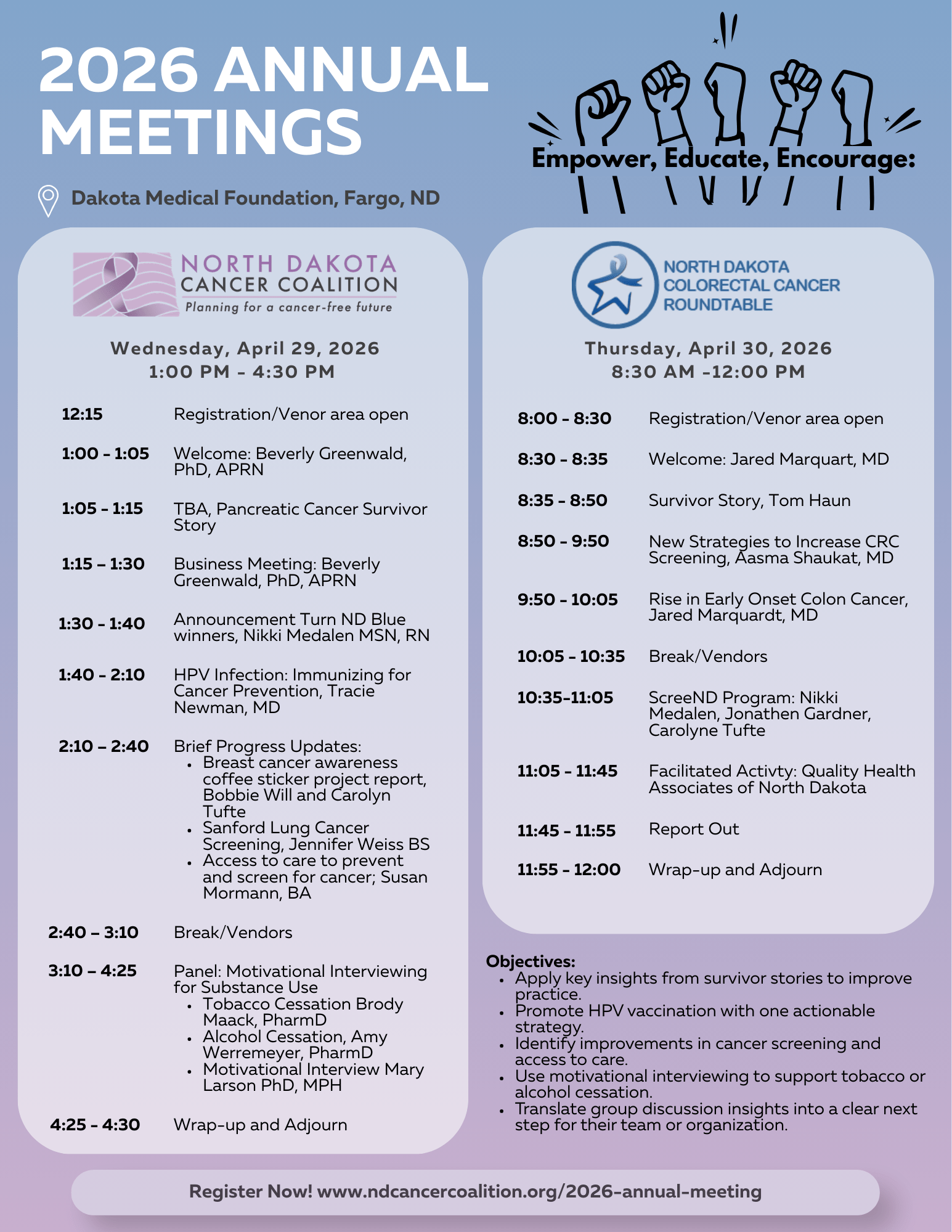 Annual meeting flyer